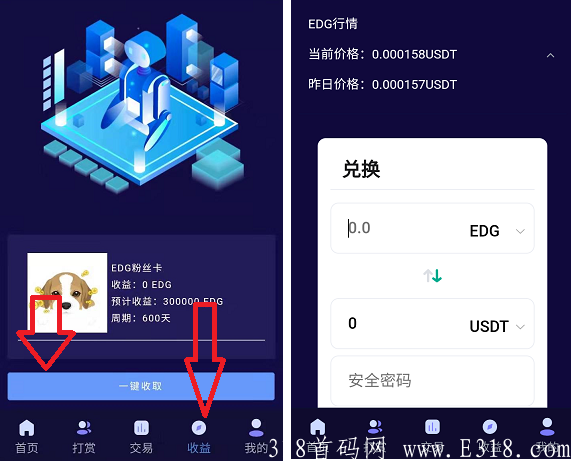 EDG狗币收益和交易价格.PNG EDG狗币收益和交易价格.PNG