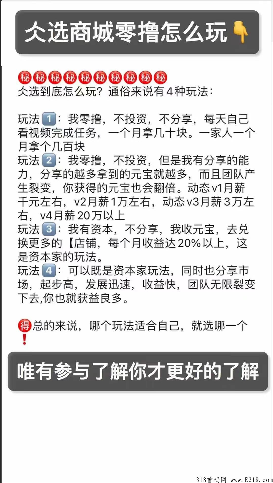 仌选商城想要赚钱必看