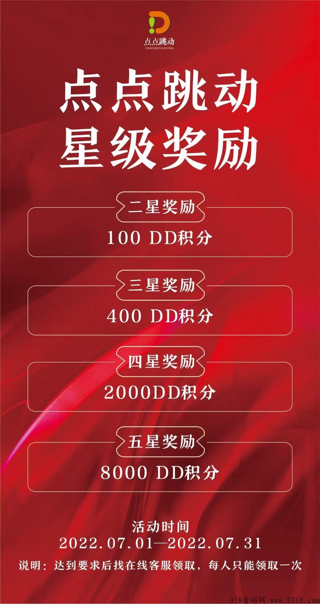 点点跳动排线码已出，这几天注册后面都是五星大区，干就完了，扶持积分给力