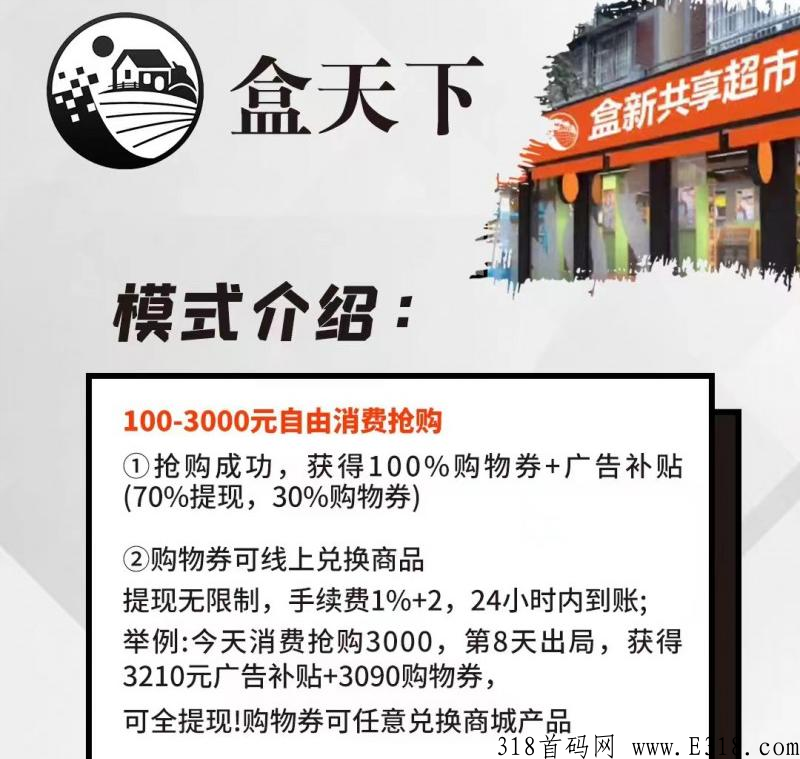 盒天下（泰山众筹）模式玩法，裂变引流互联网热门项目分销盘口