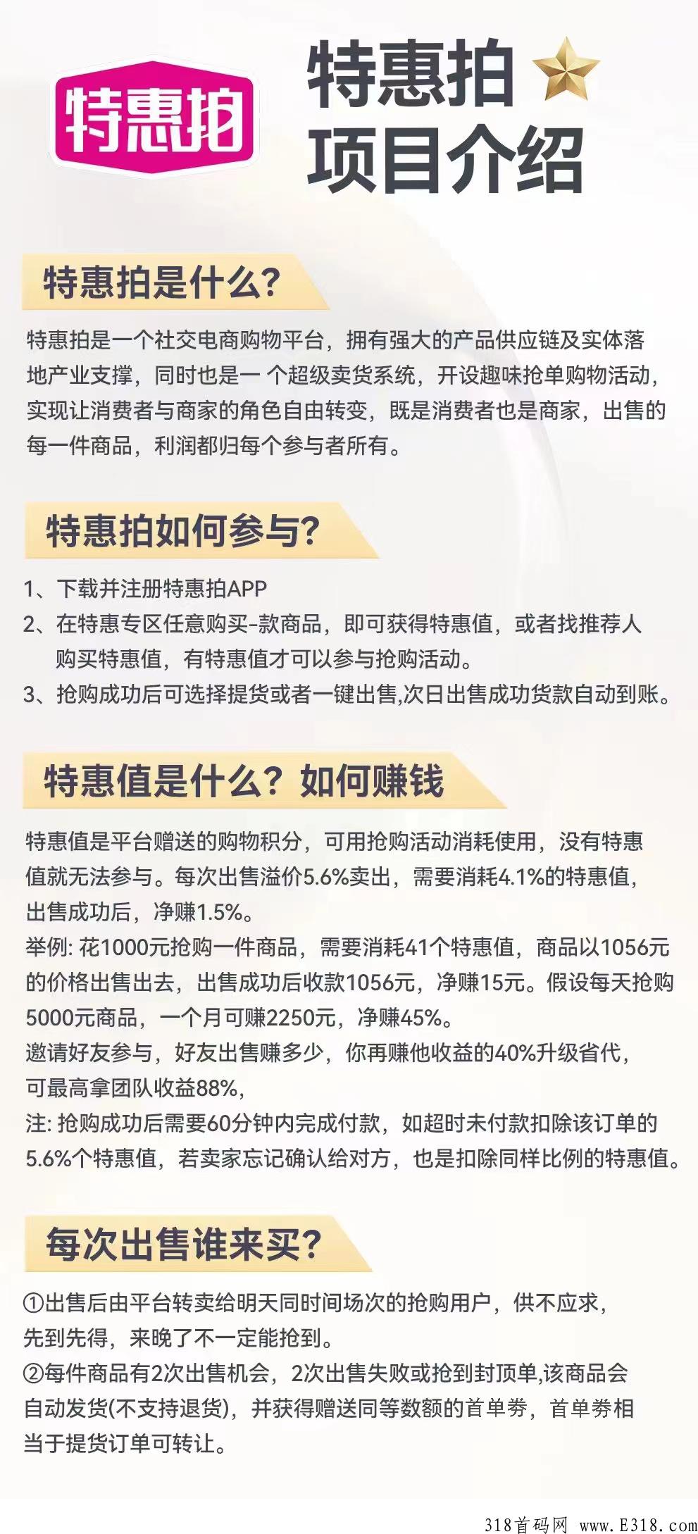 特惠拍跨年黑马大项目，置顶扶持待遇，上车吃肉