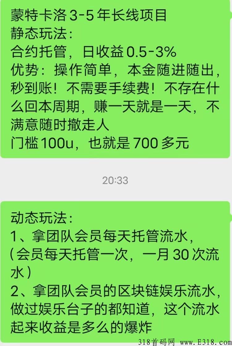 蒙特卡洛，官方对接，顶级首创模式，随进随出，赚日薪