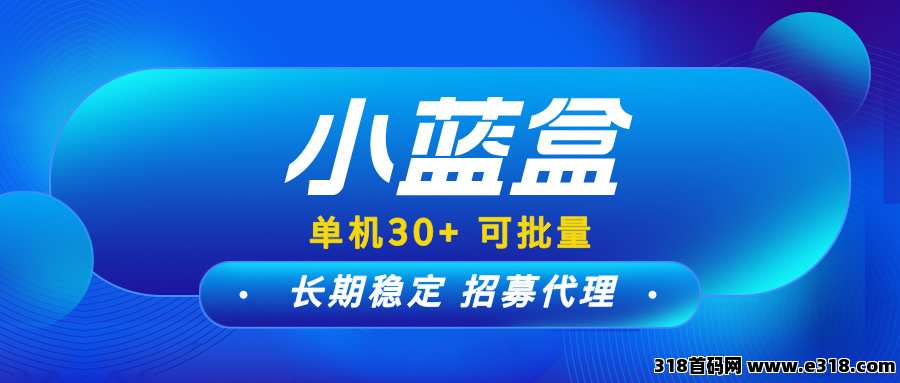 【小蓝盒】长期稳定项目，可以批量操作，免费升级代理！