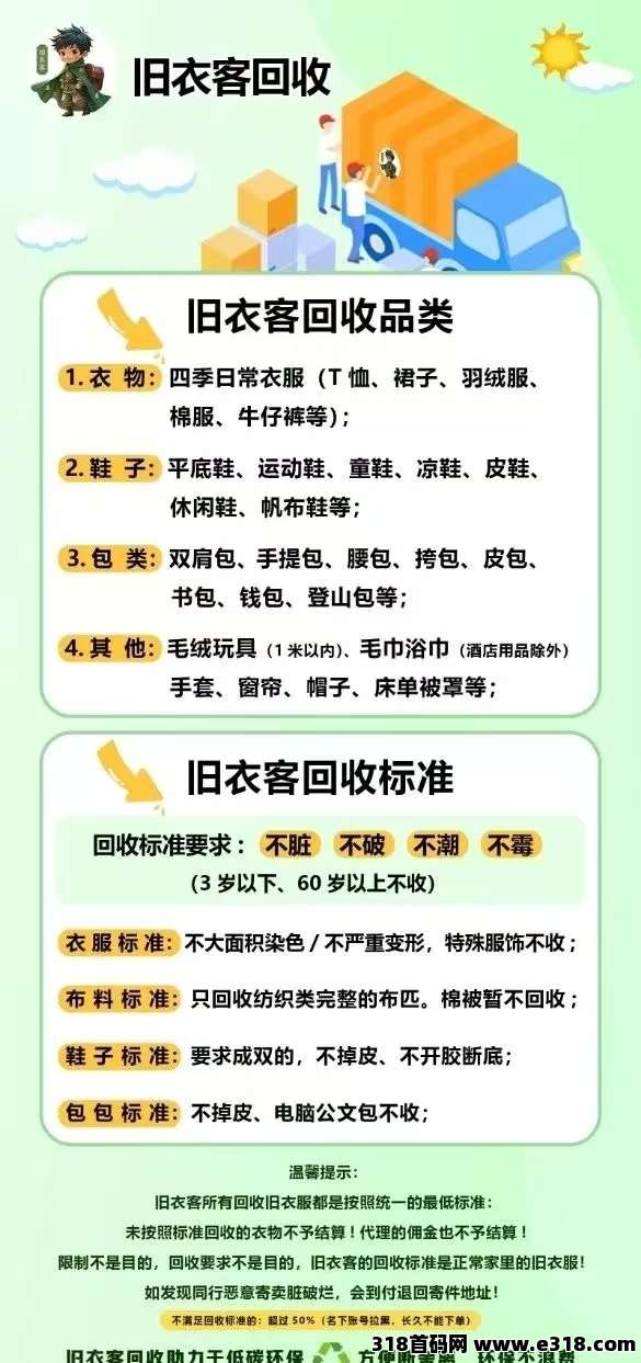 2025年宅家创业新风口，旧衣侠回收平台，绿色长久环保项目