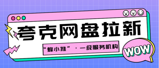 蜂小推网盘拉新项目，全新玩法增加收益