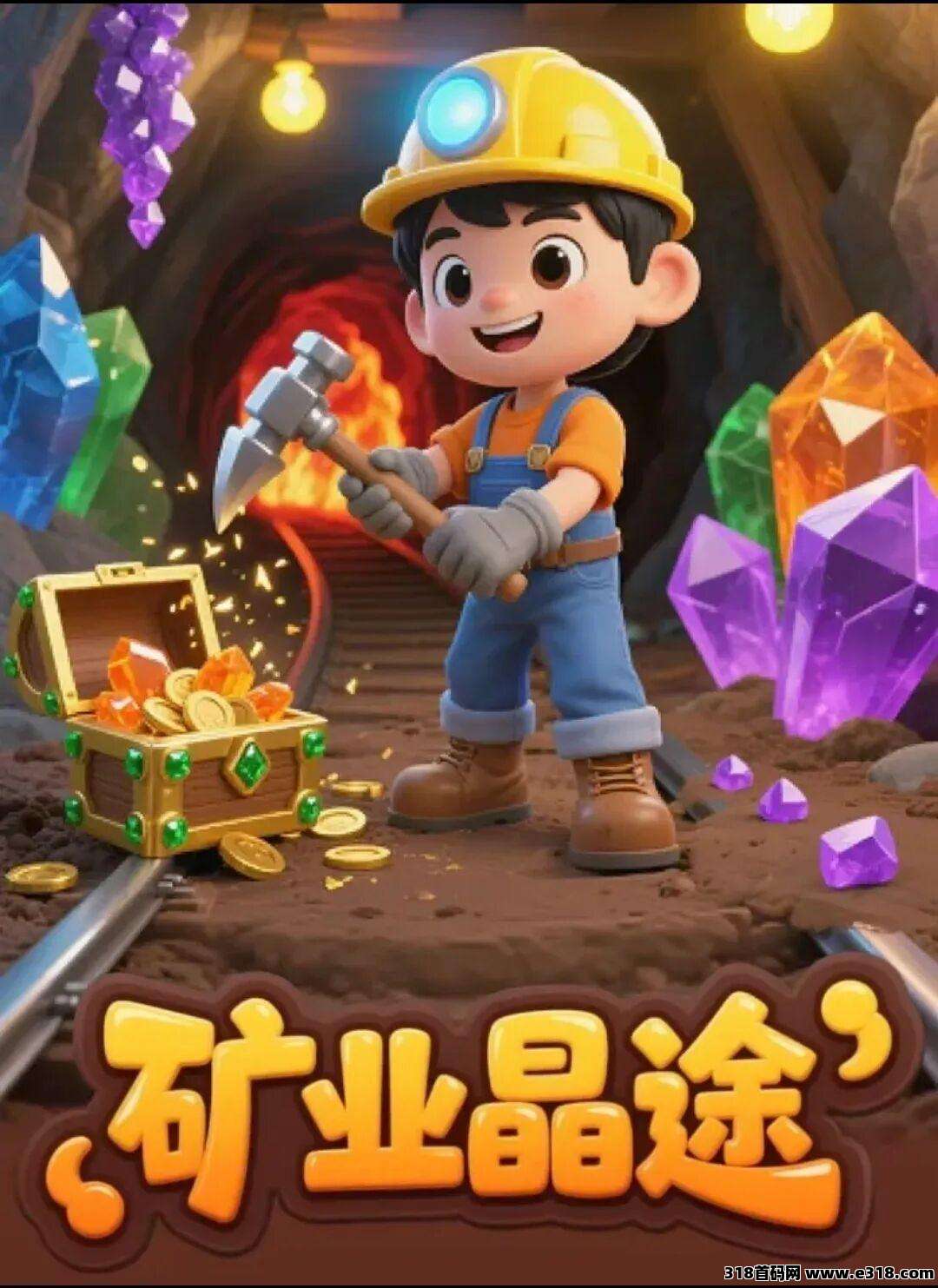矿业晶途震撼公测！躺赚宝石，月收益高，快来挖金矿