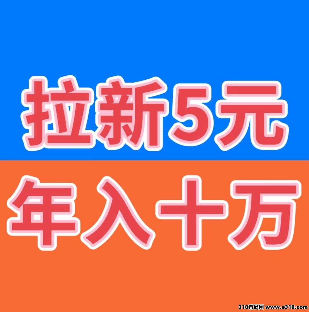 2026年最火爆赚钱项目，拉新5元，提现秒到